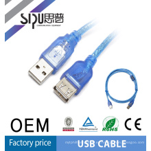 SIPU de alta velocidad de cable de extensión usb macho a hembra 2.0 al por mayor ext. Cable usb mejor precio de cable usb